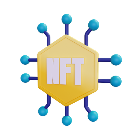 Non Fungible Token Or Nft  3D Illustration