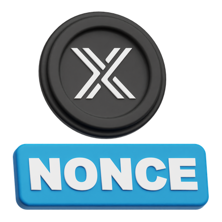 불변 nonce  3D Icon