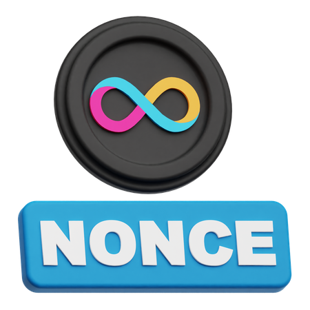인터넷 컴퓨터 nonce  3D Icon