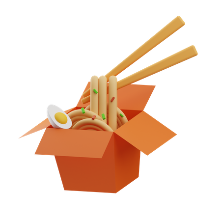 Noodle Box  3D Icon