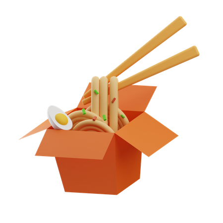 Noodle Box  3D Icon