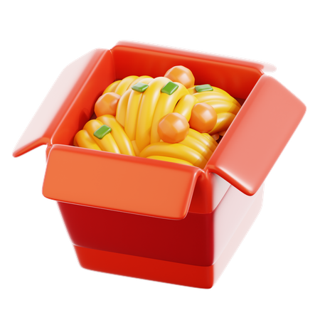 Noodle Box  3D Icon