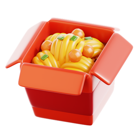 Noodle Box  3D Icon