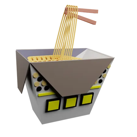 Noodle Bucket  3D Icon