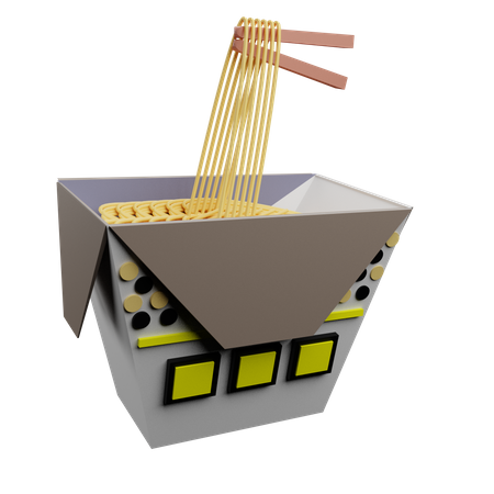 Noodle Bucket  3D Icon