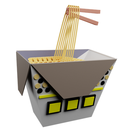 Noodle Bucket  3D Icon
