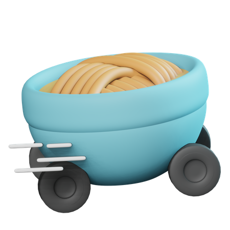 Noodle Food Delivery  3D Icon