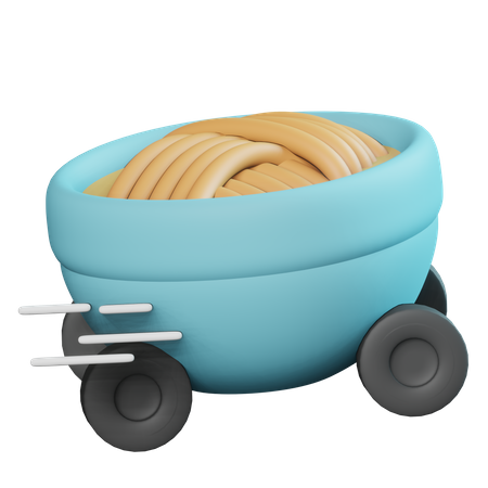Noodle Food Delivery  3D Icon