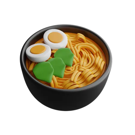 Noodle With Egg  3D Icon