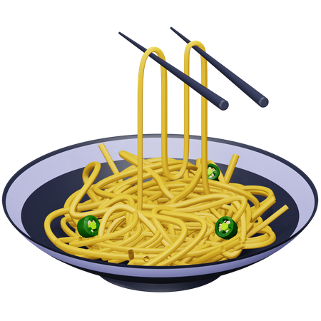 Noodles  3D Icon