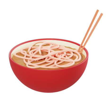 Noodles  3D Illustration