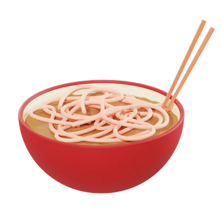 Noodles  3D Illustration