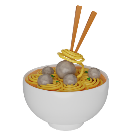 Noodles Bowl  3D Icon