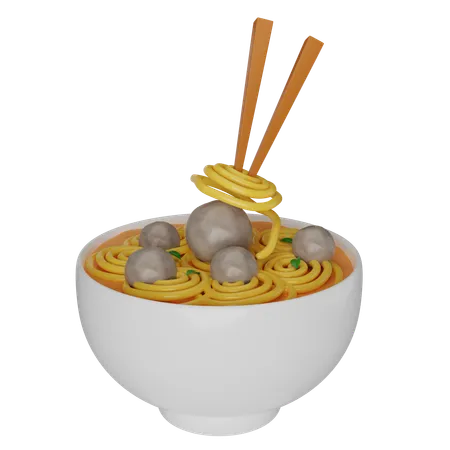 Noodles Bowl  3D Icon