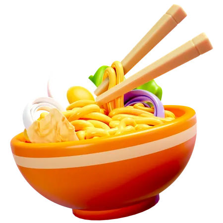 Noodles Bowl  3D Icon