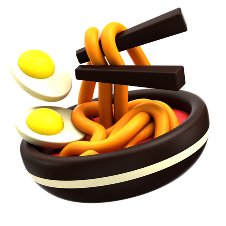 Noodles Bowl  3D Icon