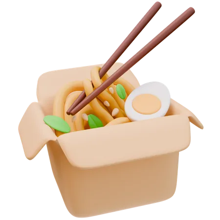 麺箱  3D Icon