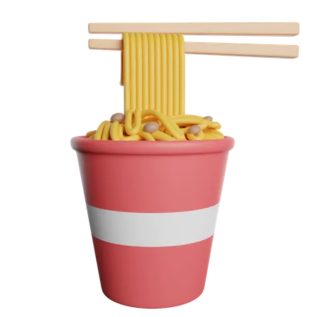 Noodles Box  3D Icon