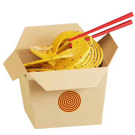 Noodles Box  3D Icon