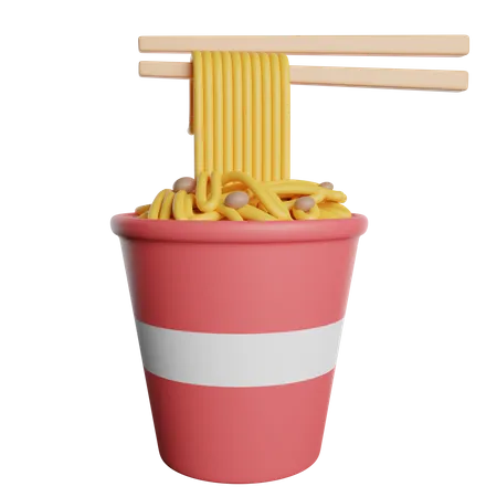 Instant Noodles Menu 3D Icon