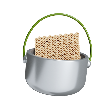 Noodles In Pot  3D Icon