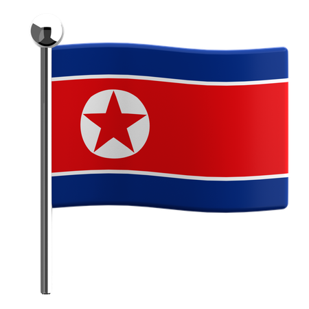 Nord Korea  3D Icon