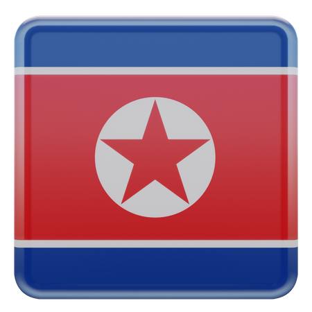 Nordkorea flagge  3D Flag