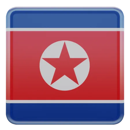 Nordkorea flagge  3D Flag