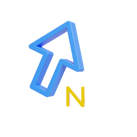 Nordpfeil  3D Icon