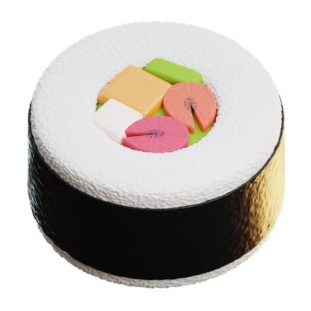 Norimaki Sushi  3D Icon