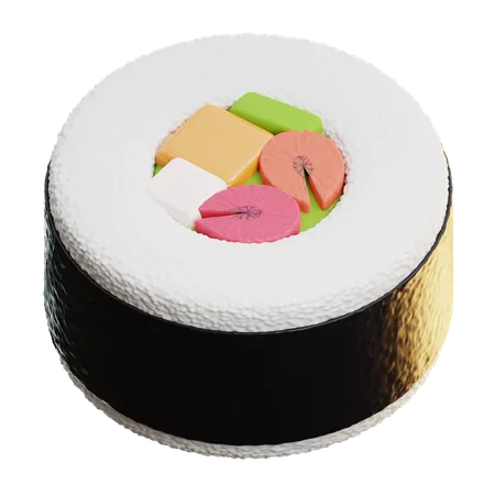 Norimaki Sushi  3D Icon