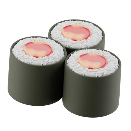 Sushi norimaki  3D Icon