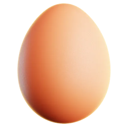 Normal Egg  3D Icon