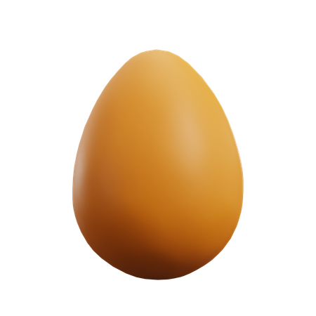 Normal Egg  3D Icon