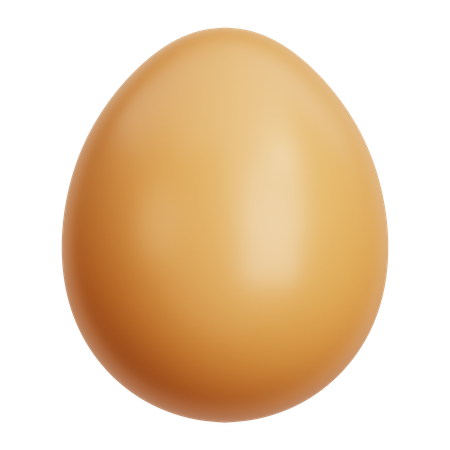 Normal Egg  3D Icon