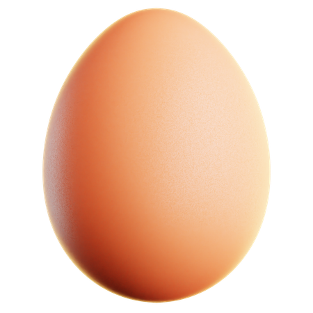 Normal Egg  3D Icon