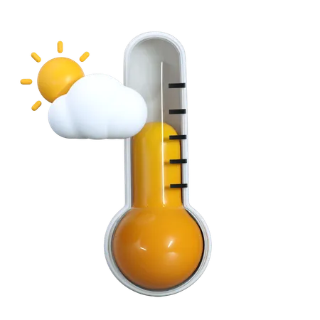 Normal Thermometer Icon Illustration In 3 D Design 3D Icon
