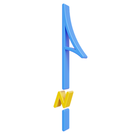 North Arrow  3D Icon