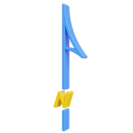 North Arrow  3D Icon