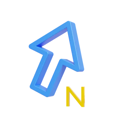 North Arrow  3D Icon