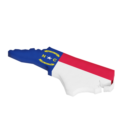 North carolina  3D Icon