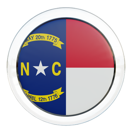 North Carolina Flag  3D Icon
