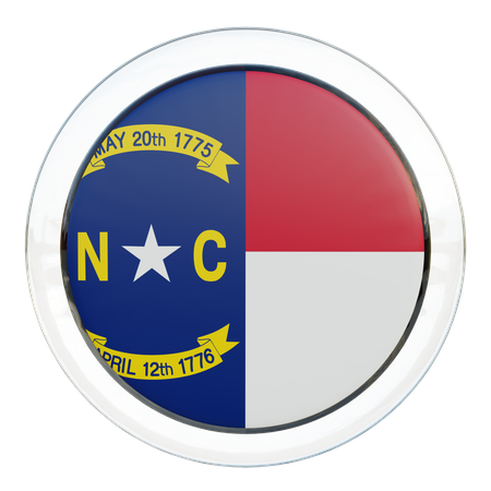 North Carolina Flag  3D Icon