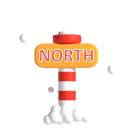 North Direction  3D Icon