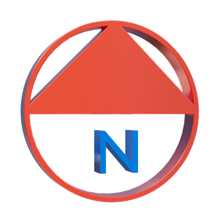 North Direction Compass  3D Icon