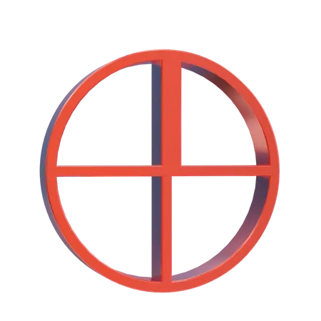 North Direction Compass 3 D 3D Icon