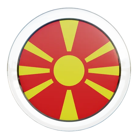 North Macedonia Flag  3D Flag