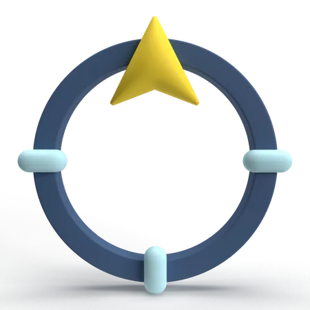 North Navigation  3D Icon