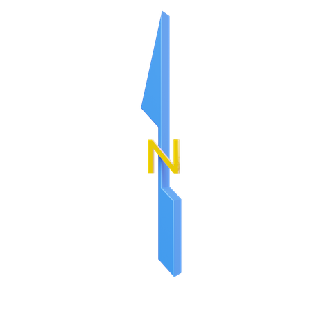 North Symbol  3D Icon