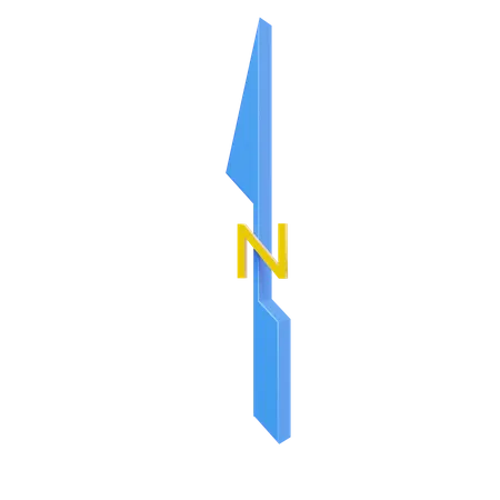 North Symbol  3D Icon